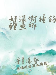 好深啊撞的好吗鲤鱼乡