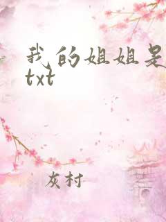 我的姐姐是美女txt
