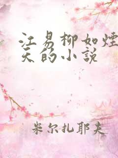 江易柳如烟秦少天的小说