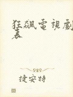 狂飙电视剧演员表