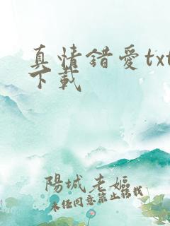 真情错爱txt下载