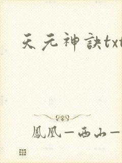 天元神诀txt