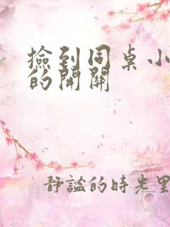 捡到同桌小玩具的开关