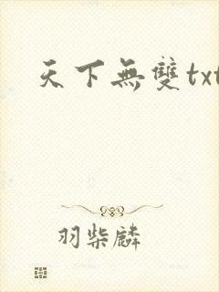 天下无双txt