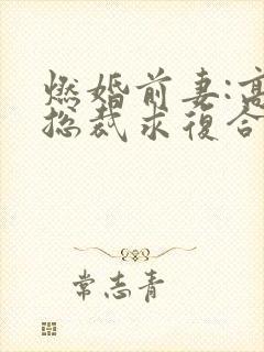 燃婚前妻:高冷总裁求复合
