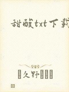 甜酸txt下载