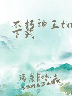 不朽神王txt下载