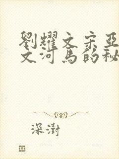 刘耀文宋亚轩车文河马的秘密河润滑油