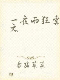 一夜雨狂云哄全文