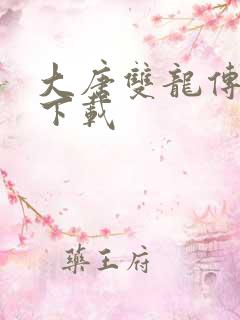 大唐双龙传小说下载