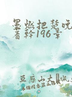 墨燃把楚晚宁按着干196章