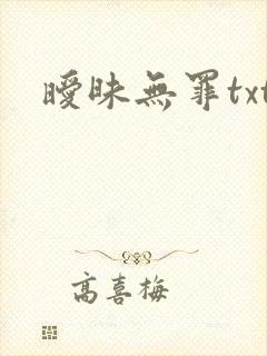 暧昧无罪txt