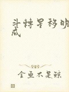 斗转星移明星合成