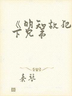 《明知故犯》年下兄弟