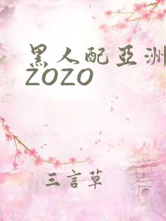 黑人配亚洲女人ZOZO