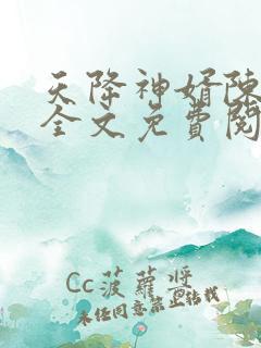 天降神婿陈黄皮全文免费阅读