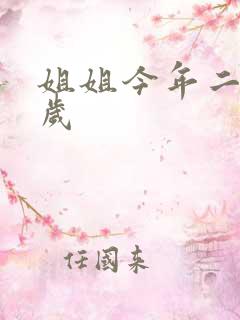 姐姐今年二十七岁