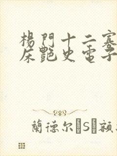 杨门十二寡妇肉床艳史电子书