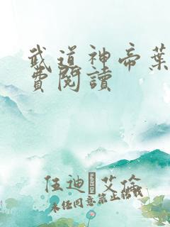 武道神帝叶辰免费阅读