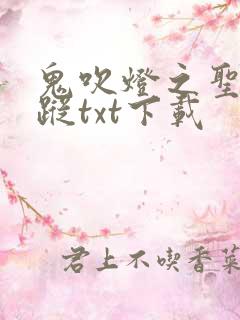 鬼吹灯之圣泉寻踪txt下载