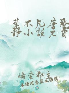 叶不凡唐飞雪李静小说免费阅读