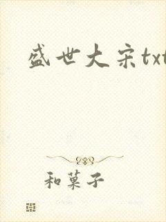 盛世大宋txt