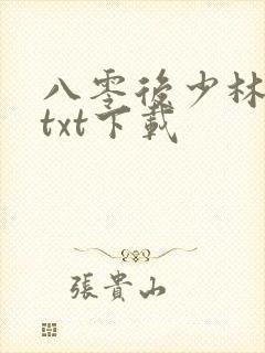 八零后少林方丈txt下载