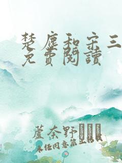 楚尘和宋三小姐免费阅读