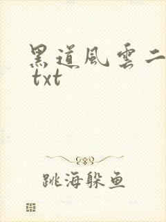 黑道风云二十年 txt