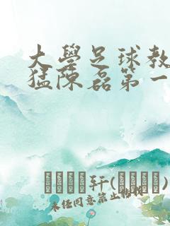 大学足球教练王猛陈磊第一篇