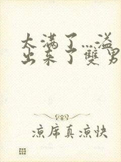 太满了...溢出来了双男动漫