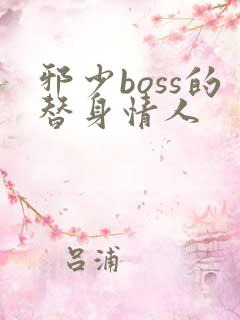 邪少boss的替身情人