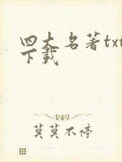 四大名著txt下载