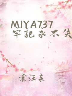 MIYA737牢记永不失联
