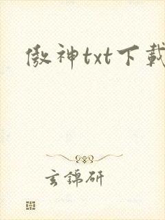 傲神txt下载