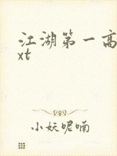 江湖第一高手txt