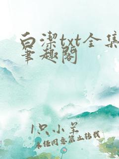 白洁txt全集笔趣阁