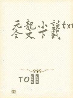 元龙小说txt全文下载