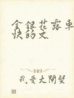 金银花露车速最快的文