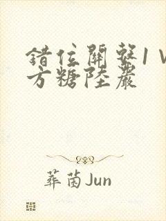 错位关系1∨1方糖陆岩