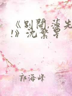 《别闹,薄先生!》沈繁星