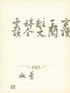 云婷离王穿越小说全文阅读