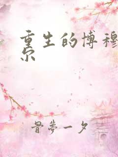 重生的博穆博果尔