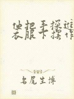 他把手探进我的衣服下摆作文