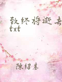 致终将逝去青春txt