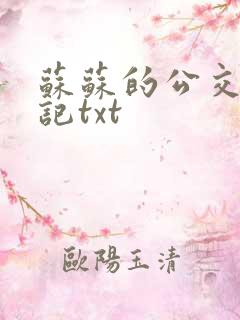 苏苏的公交车日记txt