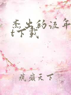 杰出的流年txt下载