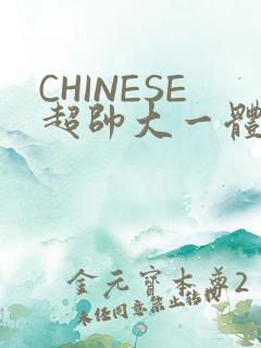 CHINESE超帅大一体育系精牛