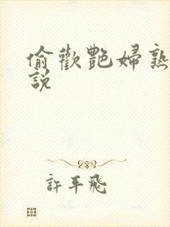 偷欢艳妇熟女小说