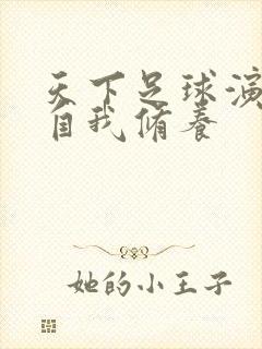 天下足球演员的自我修养